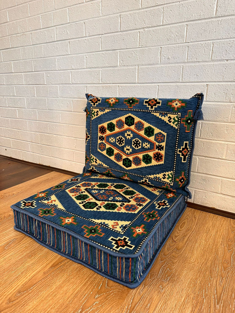 Single Cushion Set ( Blue Classic )