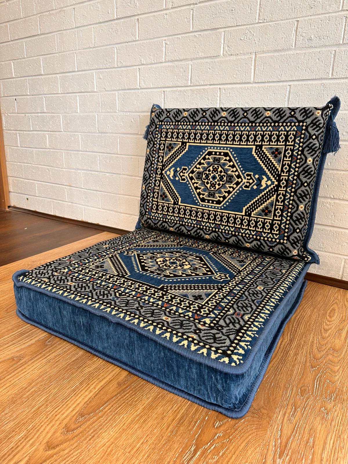 Single Cushion Set - Blue