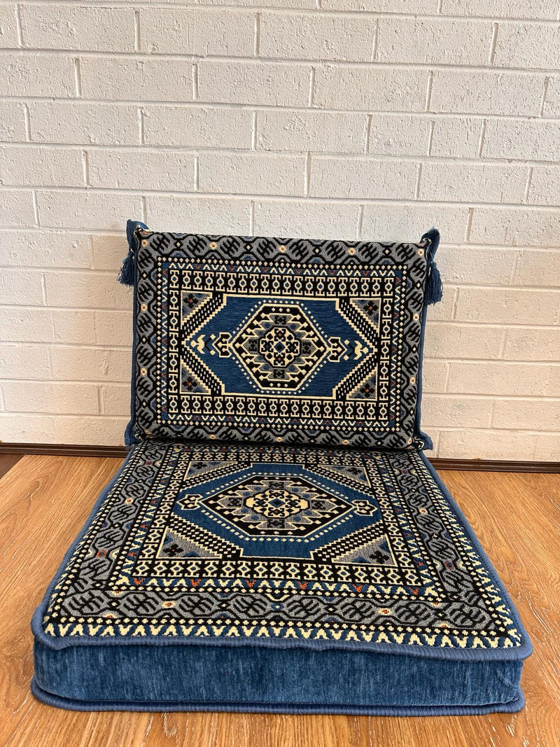 Single Cushion Set - Blue