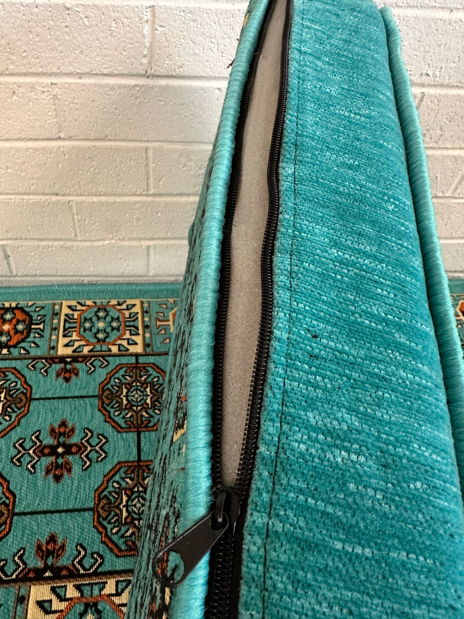 Double Cushion Set - Aqua Diamond