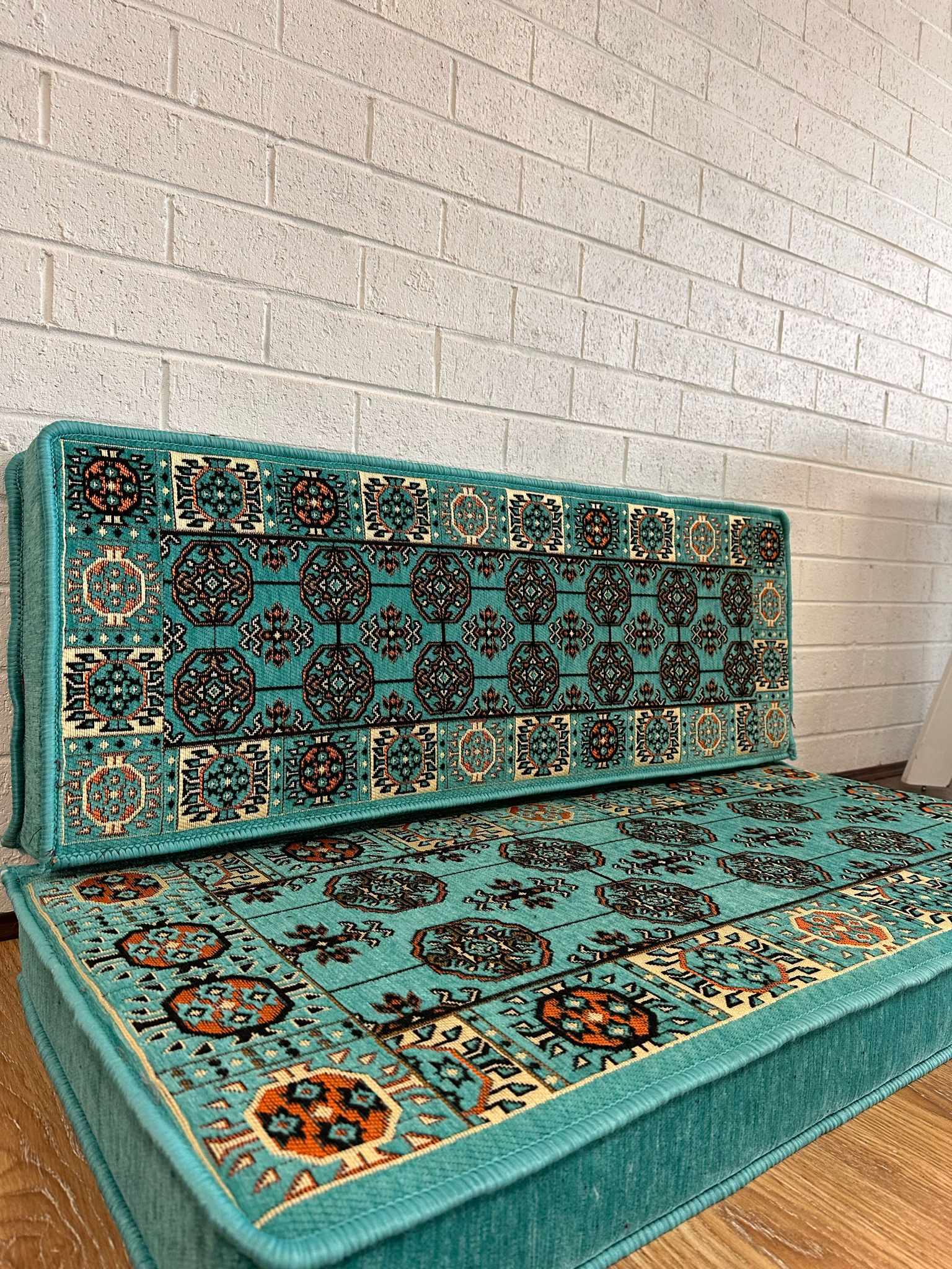 Double Cushion Set - Aqua Diamond