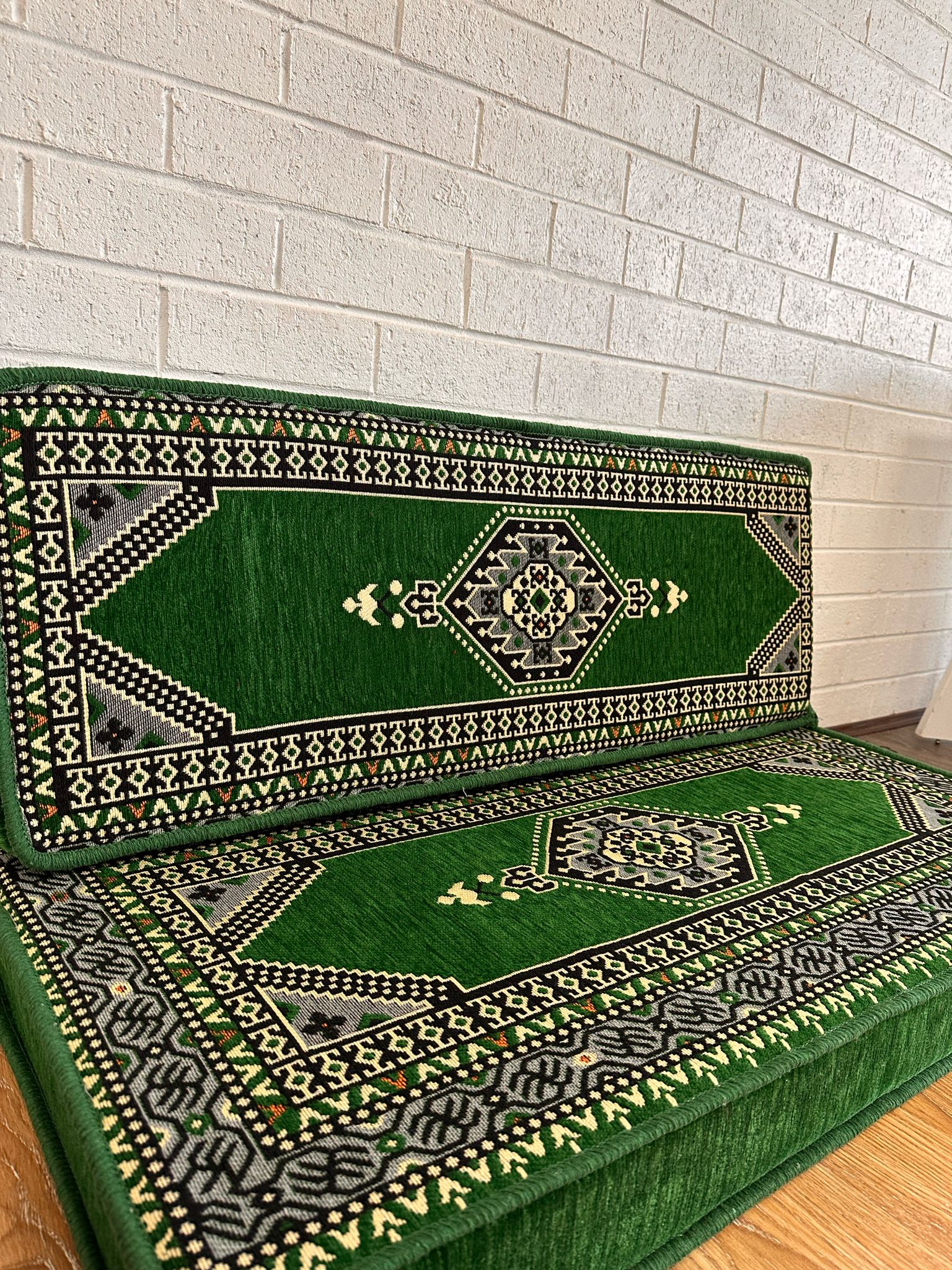 Double Cushion Set - Green Palace