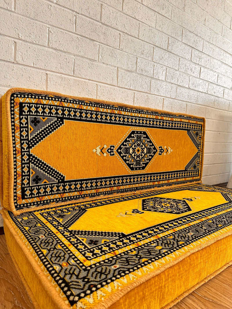Double Cushion Set ( Yellow )