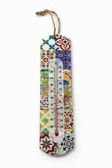 Decorative Wall Thermometer with Mosaic Tile Design