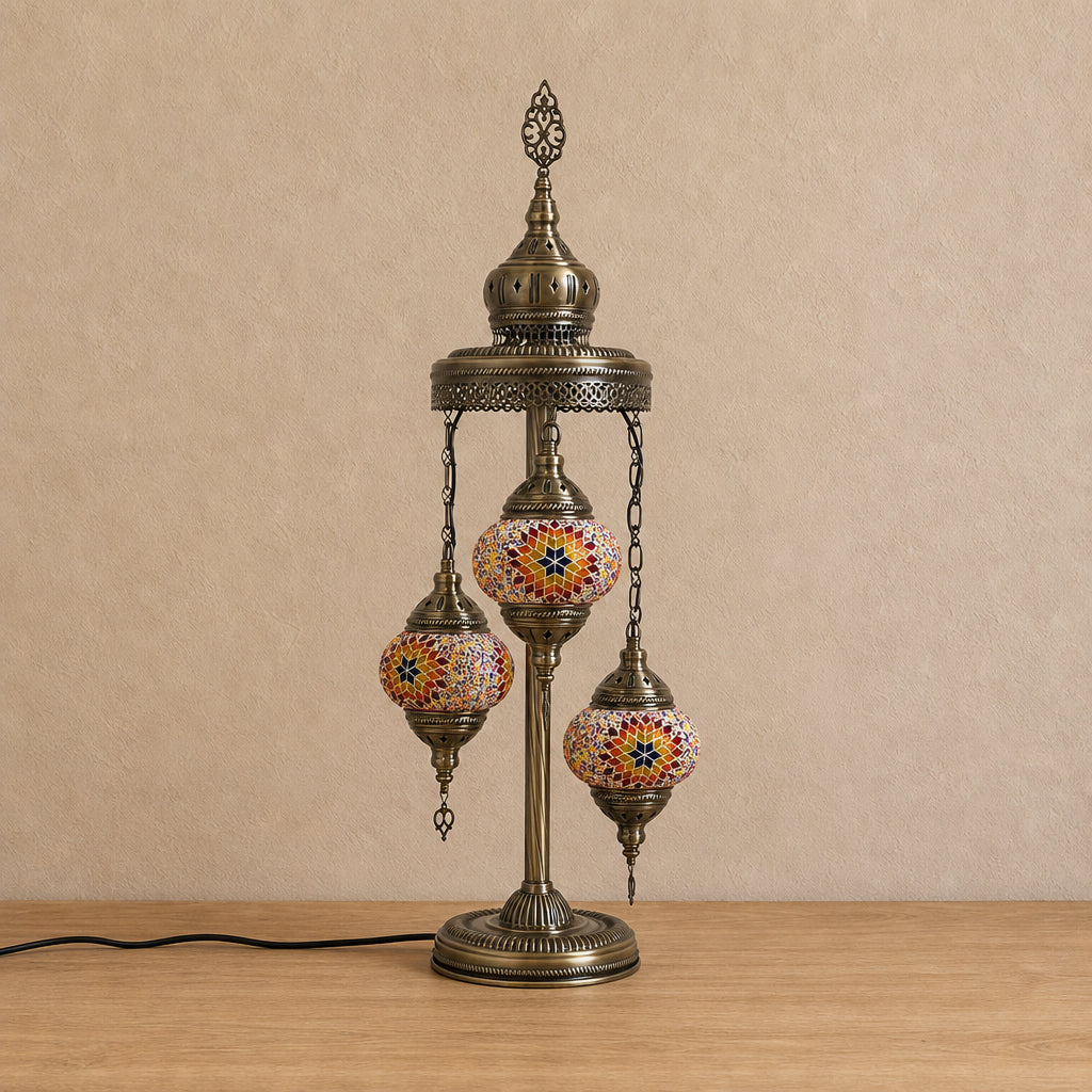 Turkish Floor Lamps 3 Pieces - Multicolour