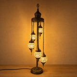 Turkish Floor Lamp with 5 Globes - C3Y
