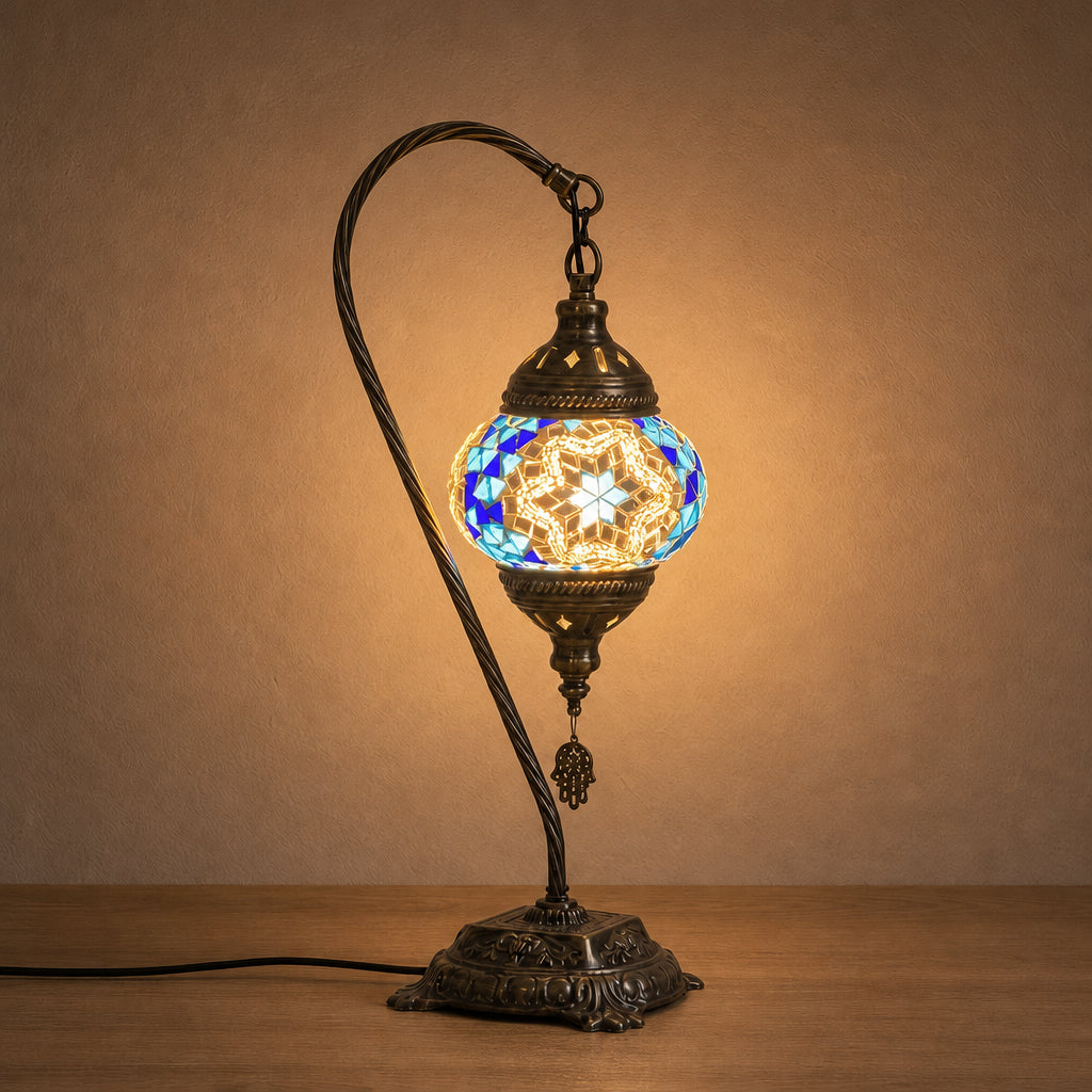 Swan Lamps - Blue Dream