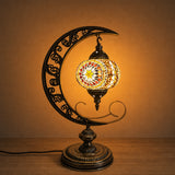 Crescent Moon Lamps - Brown Star