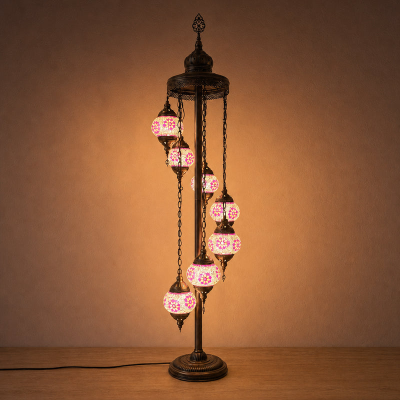 Turkish Floor Lamp with 7 Globes - FPP