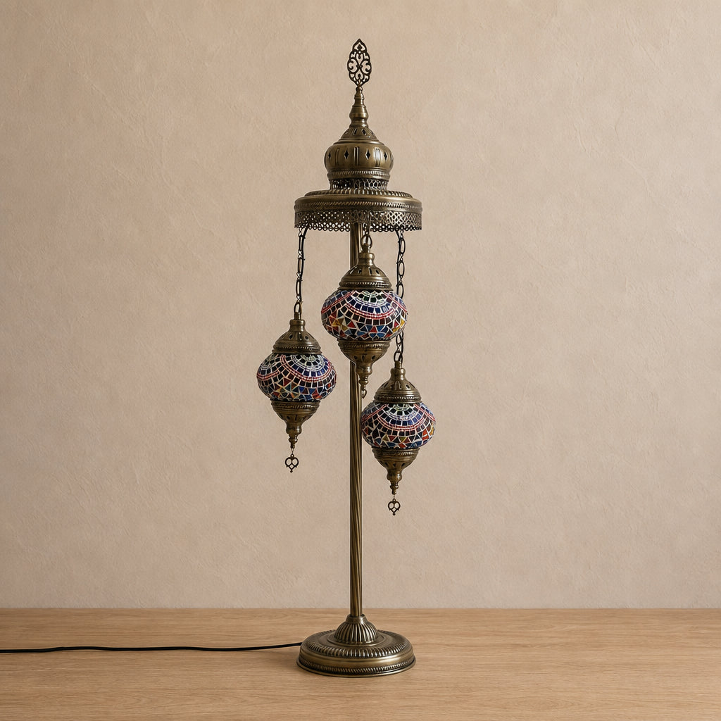 Turkish Floor Lamps 3 Pieces - Traditional Multicolour