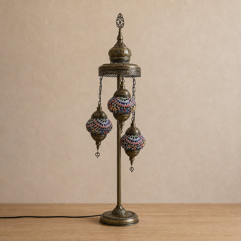 Turkish Floor Lamps 3 Pieces - Traditional Multicolour