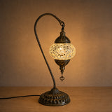 Swan Lamps Mosaics - White Star — lit