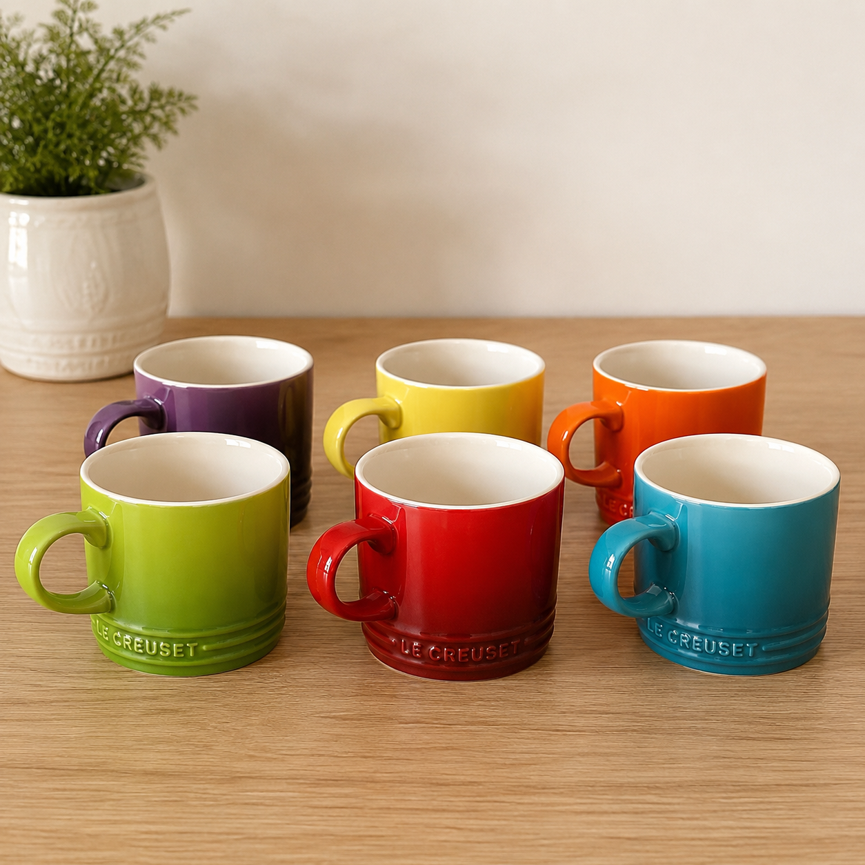 Le Creuset Rainbow Mug 350ml Set of 6