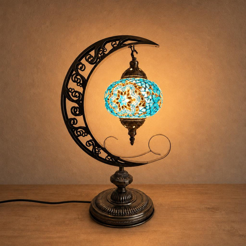 Crescent Moon Lamps - Blue 2