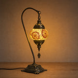 Swan Lamps - Gold Flower
