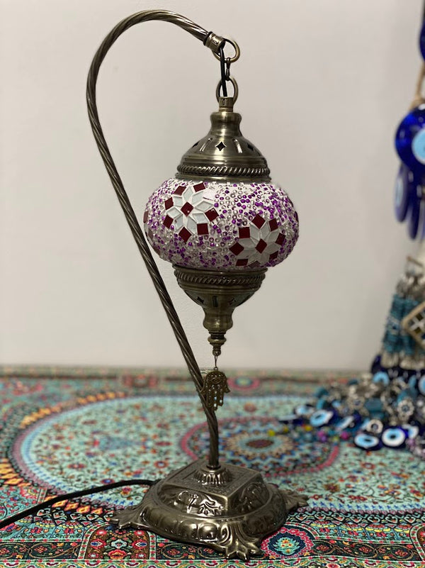 Swan Lamps - Pink Red flower