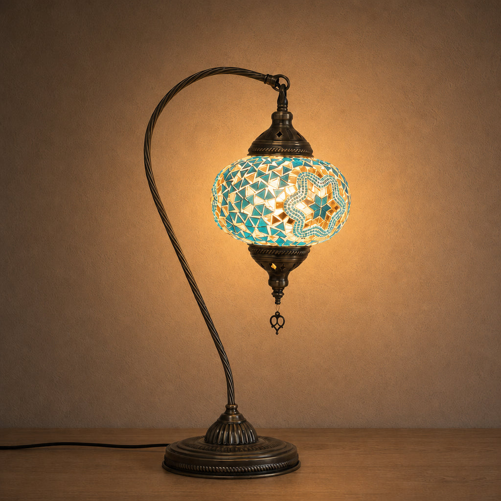 Large Swan Lamp - Turquoise