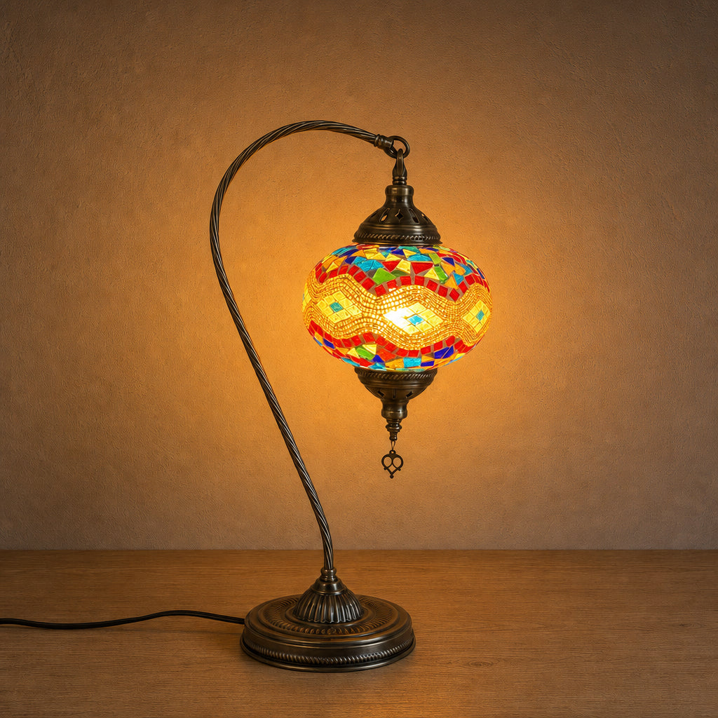 Large Swan Lamp - Multi Traditional
