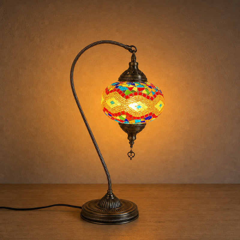 Large Swan Lamp - Multi Traditional