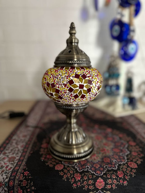 Table Lamps - Red Yellow Flower