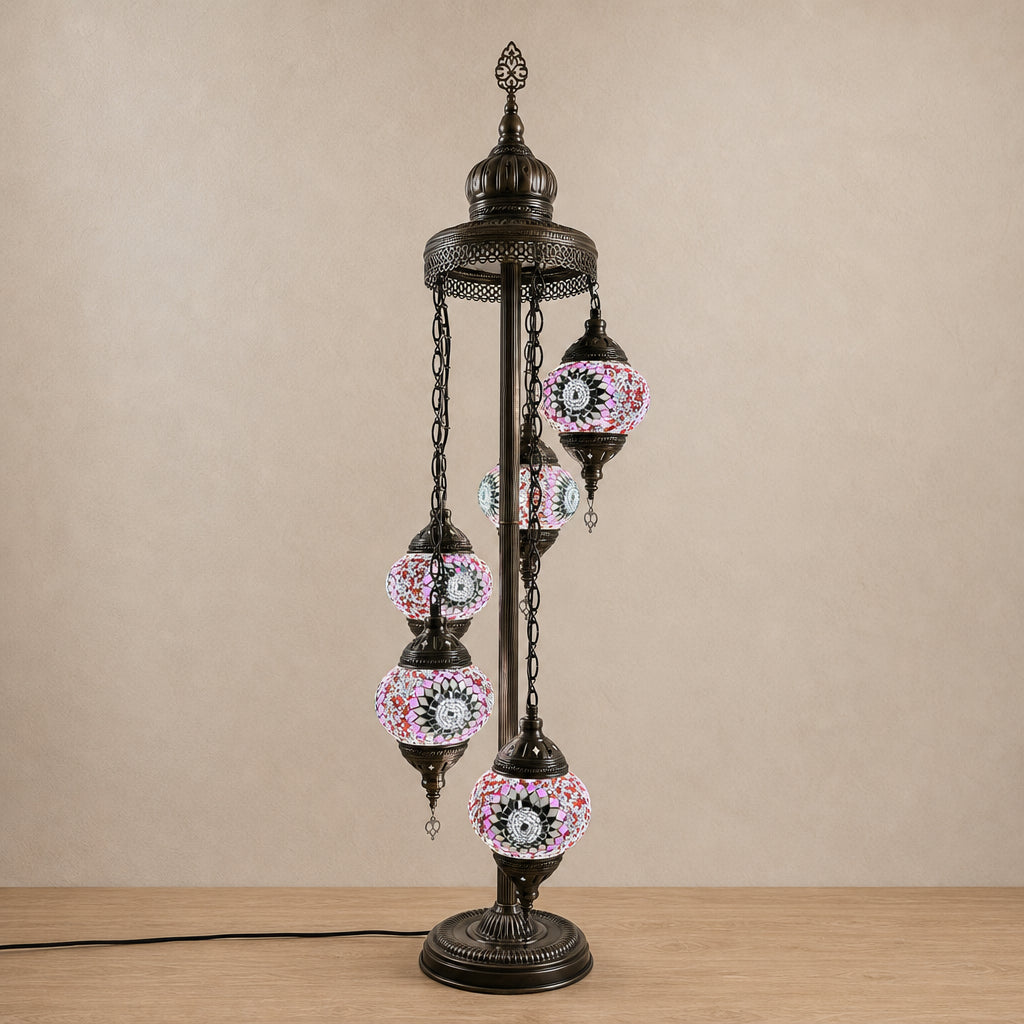Turkish Floor Lamp with 5 Globes - VPX