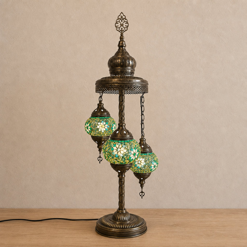Turkish Floor Lamp with 3 Globes - FG