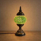 Table Lamps - Green Crackle