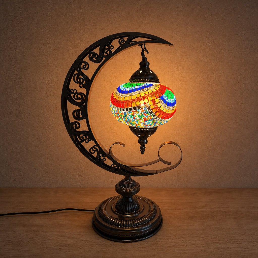Crescent Moon Lamps - Colourful 1