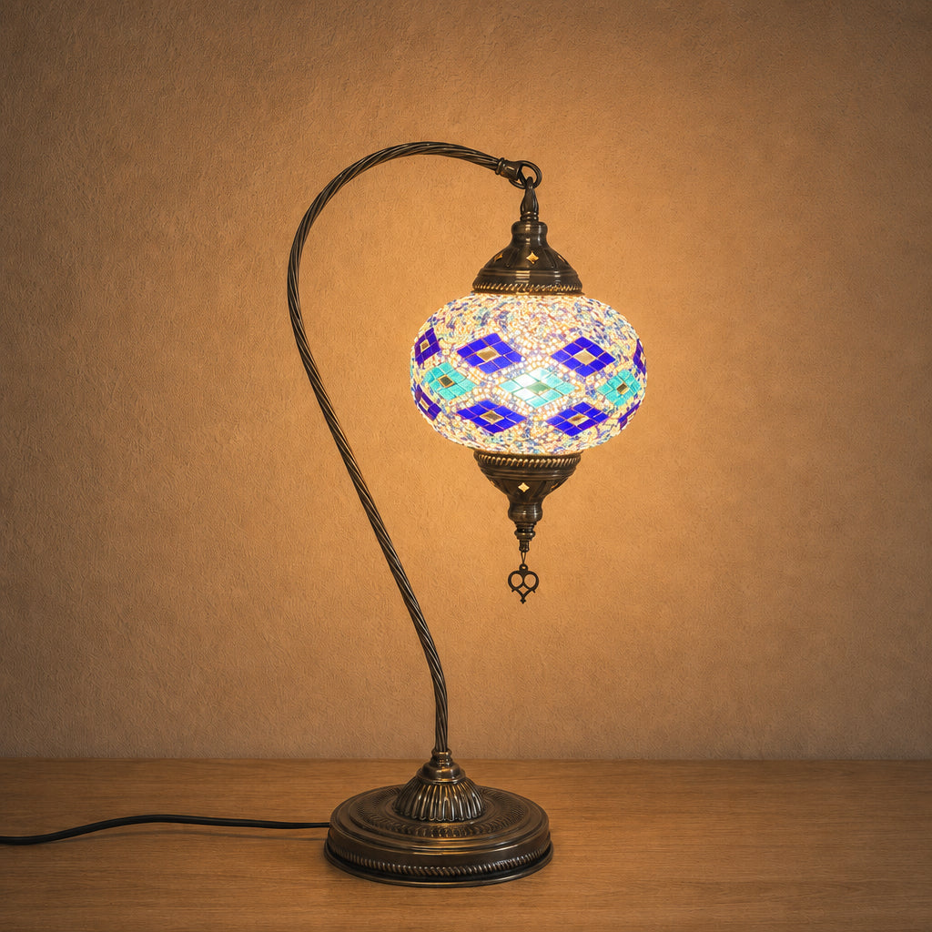 Large Swan Lamp - Blue