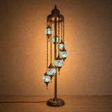 Turkish Floor Lamp with 7 Globes - C3B
