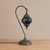 Swan Lamps Mosaics - Dark Blue Crackle