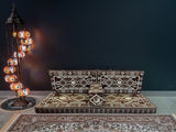 Arabian Majlis, Divan Set (Floor Cushions)  Brown